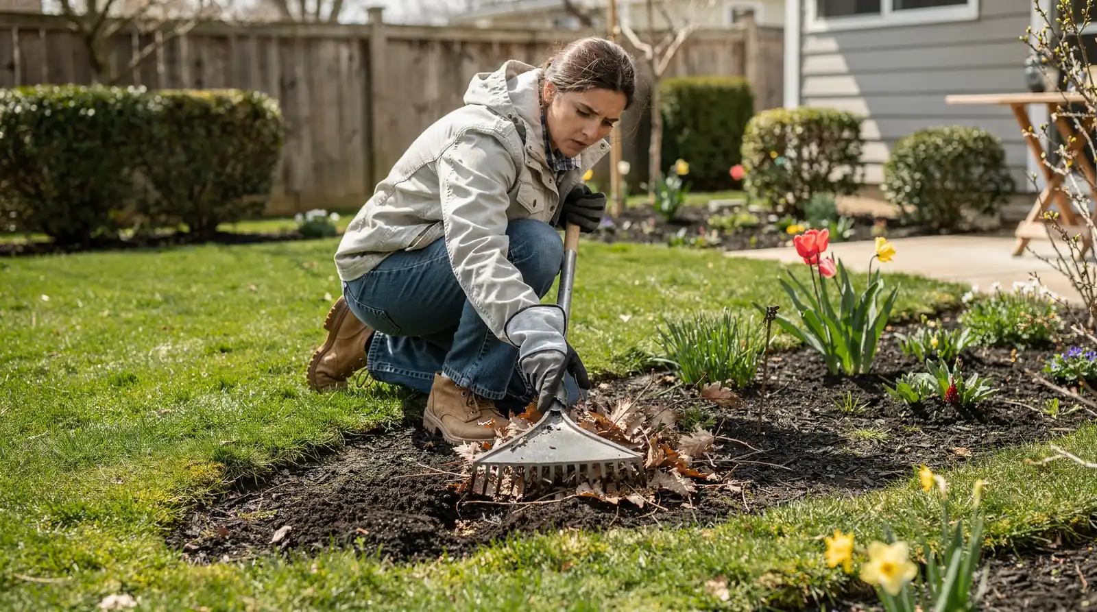 Homeowners can expand or enhance existing patios as part of spring refresh projects.; Paver walkways
